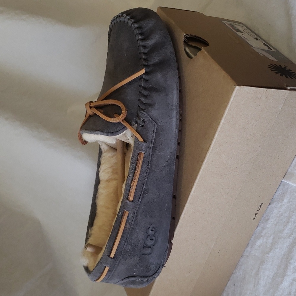 Ugg slippers gray suede